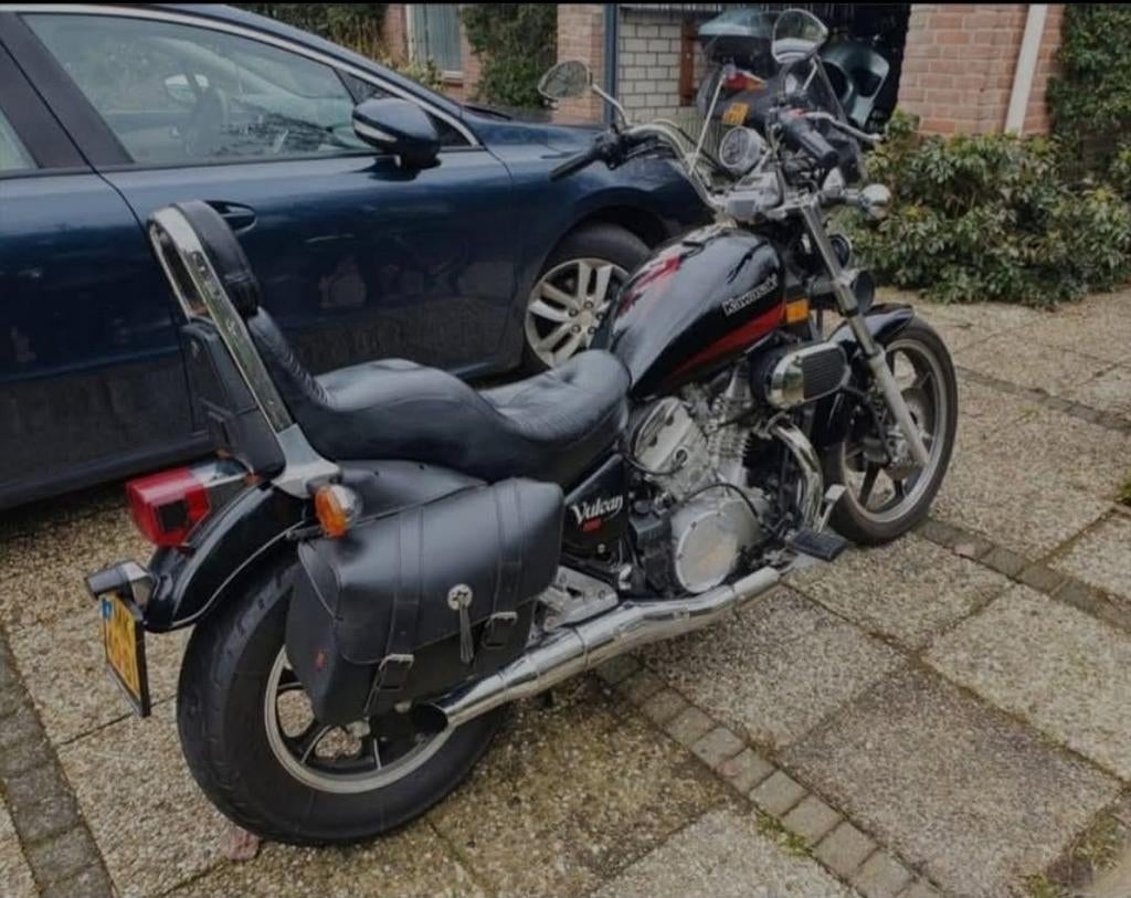 Kawasaki Vulcan Chopper, Motoren, 750 cc, Cardan-aandrijving, 2 cilinders, Gebruikt