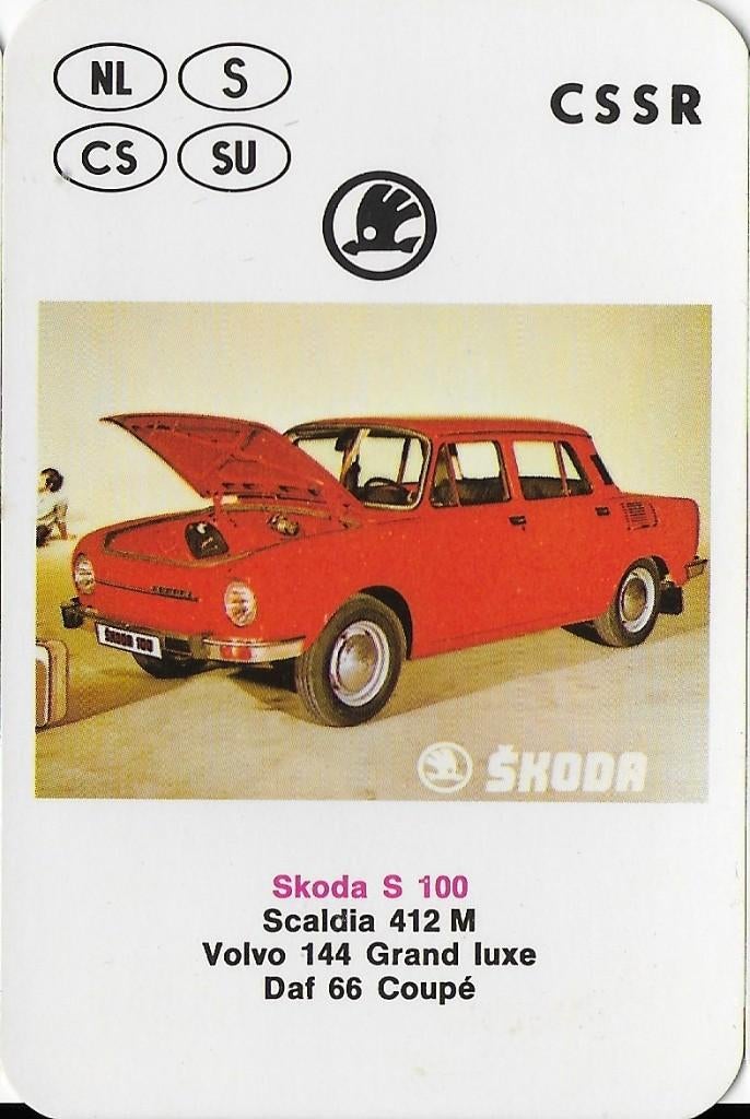 A621 autokaartje skoda s 100, Ophalen of Verzenden, Zo goed als nieuw, Auto's