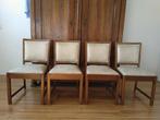 te koop 4 oude eetkamer stoelen, Ophalen, Gebruikt, Wit, Vier