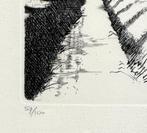 231. Ets, Franc van Oort - polderlandschap, 1984, Ophalen of Verzenden