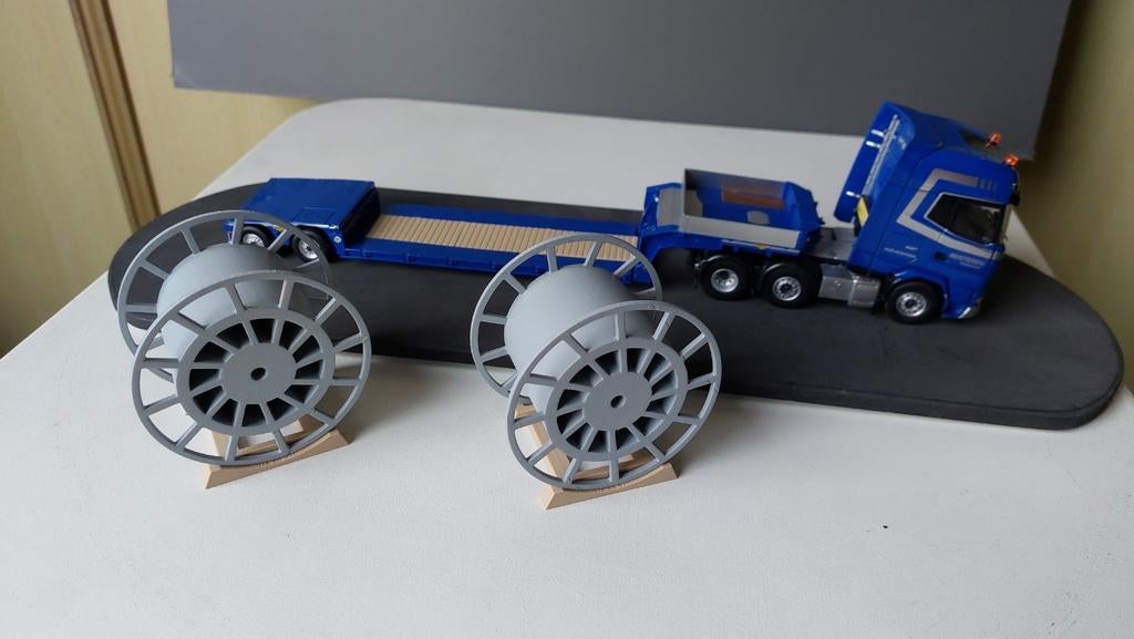3D geprinte losse haspels voor Broshuis dieplader, Ophalen of Verzenden
