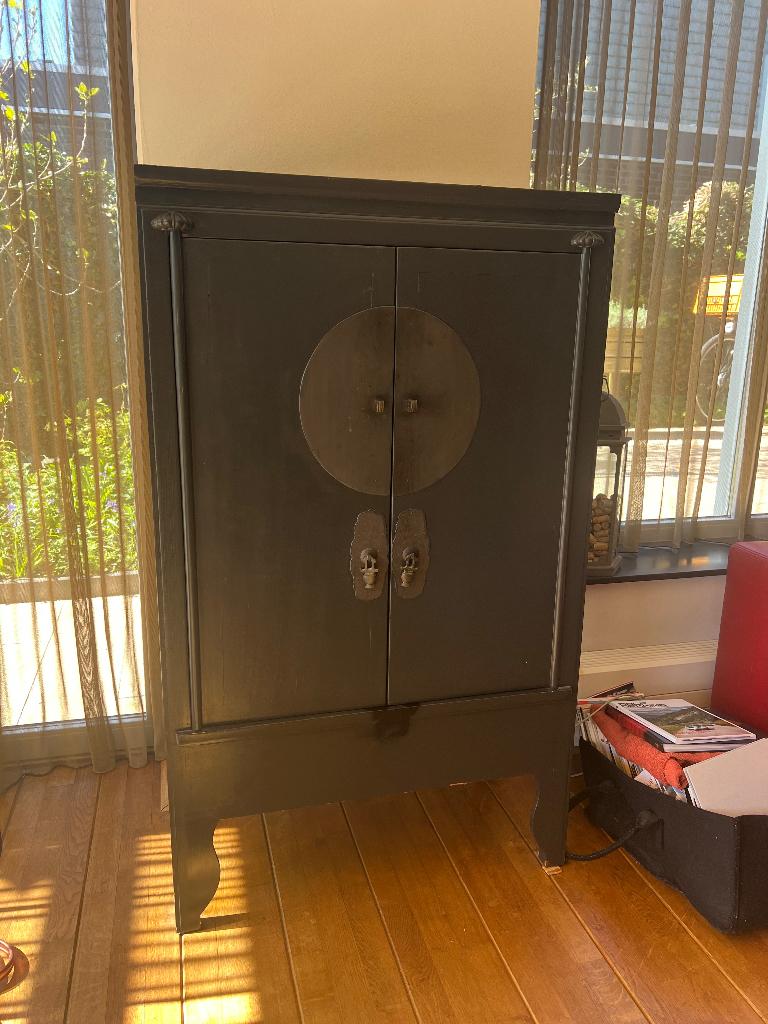Chinese Kast, Ophalen, Gebruikt, Met deur(en), 100 tot 150 cm
