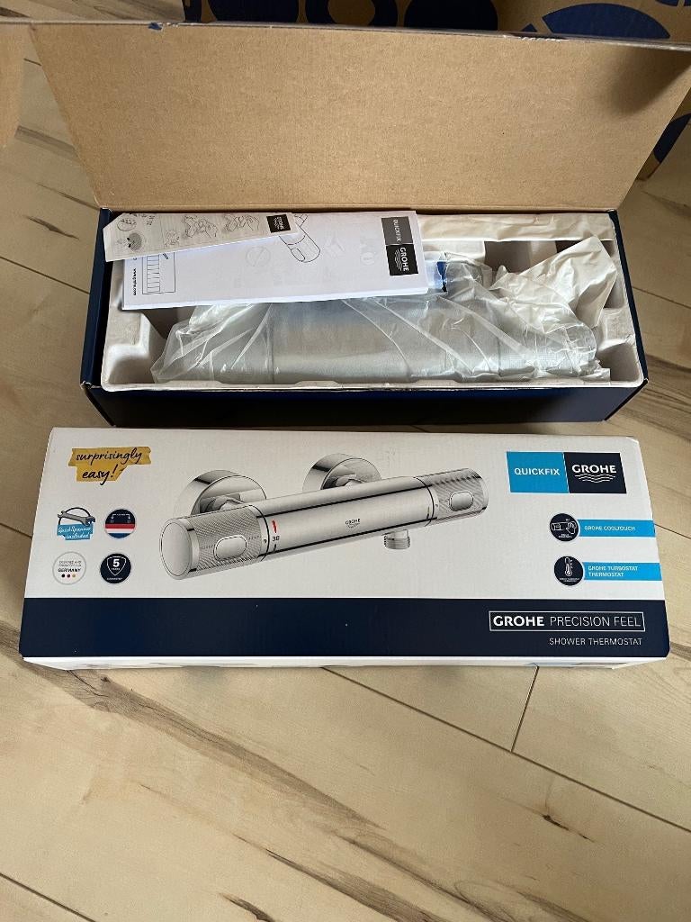 Douchethermostaatkraan Grohe Precision Feel, Ophalen, Nieuw, Chroom, Douche