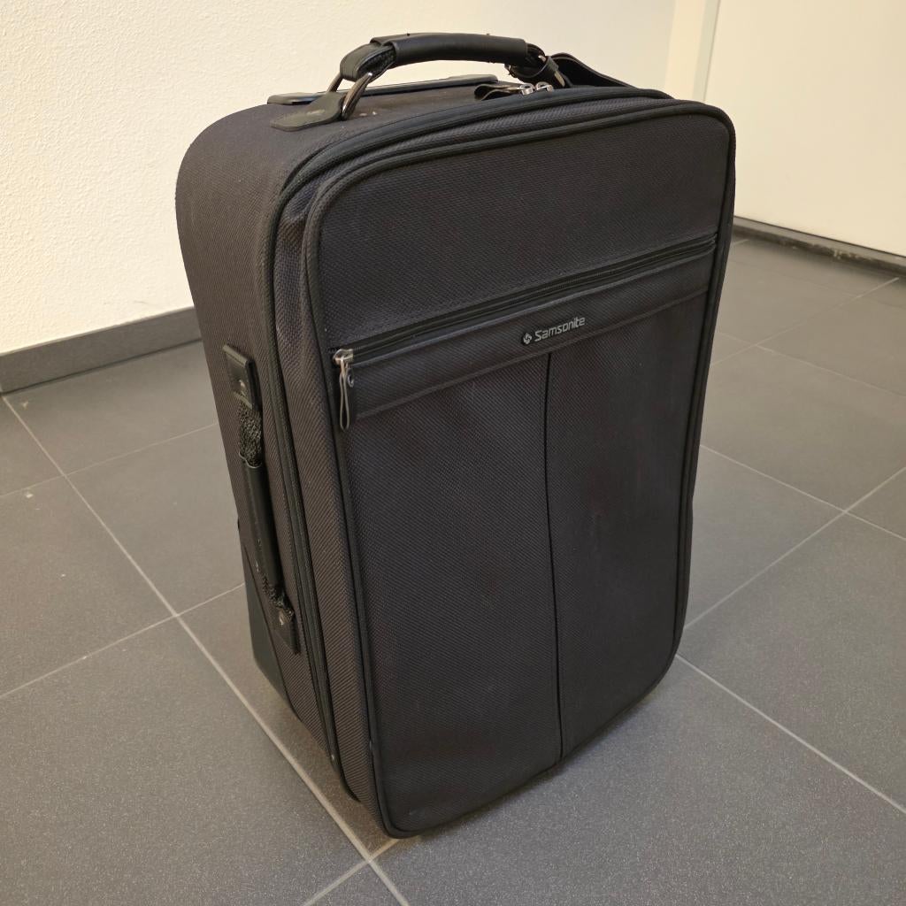 Vintage Samsonite Zwarte Silhouette 5 Trolley (Gebruikt), Wieltjes, 50 tot 60 cm, Hard kunststof, Ophalen of Verzenden