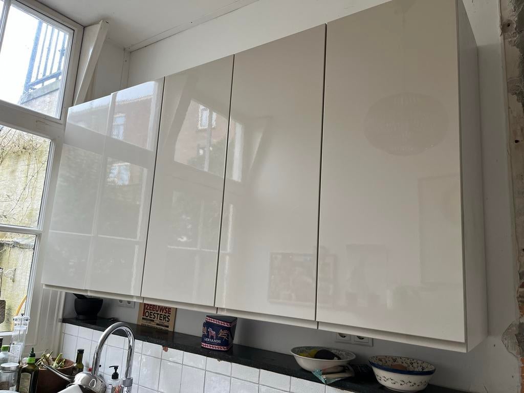 IKEA Keuken Kastjes - 2 Dubbele, 1 Enkele - Perfecte Staat, Huis en Inrichting, Keuken | Keukenelementen, Ophalen, Crème, 100 tot 150 cm