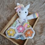 Gehaakte eenhoorn knuffel lappenpop, Ophalen of Verzenden, Nieuw, Overige typen