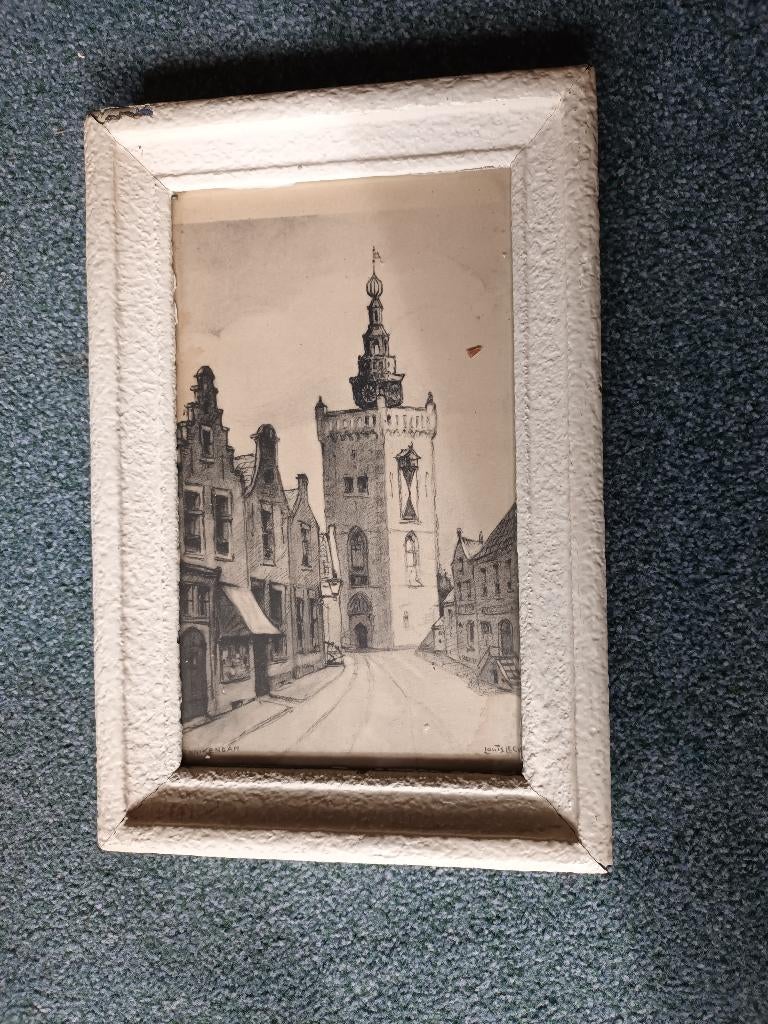 Schilderij Monnickendam, Antiek en Kunst, Ophalen of Verzenden