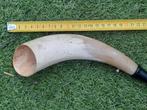 Antieke jachthoorn van natuurlijke hoorn, Ophalen of Verzenden
