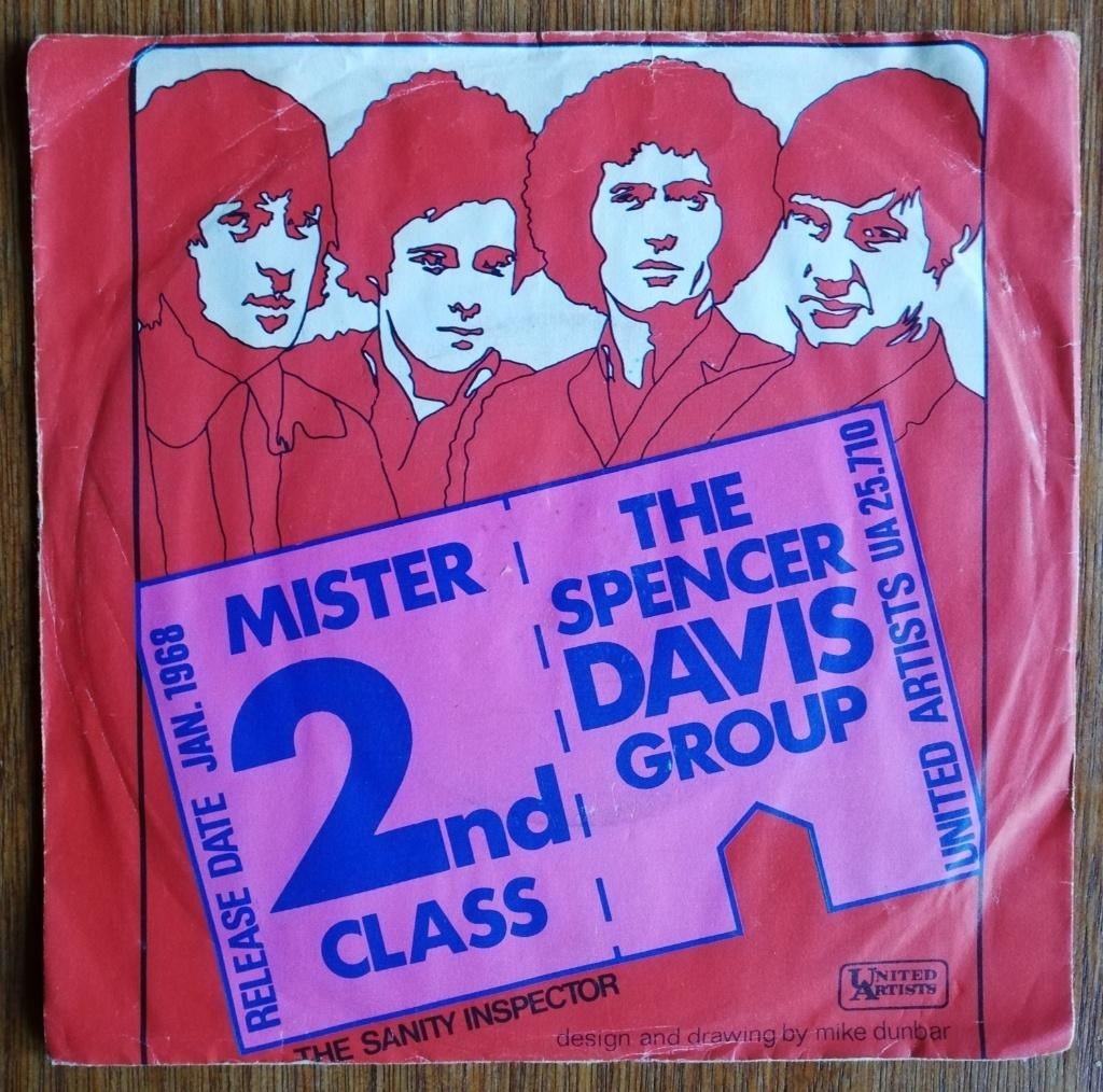 The spencer DAVIS group-Mr. second class / Sanaty inspector, Ophalen of Verzenden, Gebruikt, Pop, Single