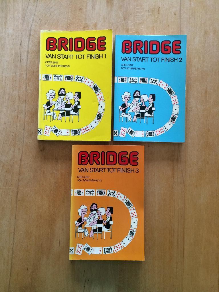 Bridge van start tot finish deel 1, 2 en 3, Boeken, Hobby en Vrije tijd, Cees Sint en Ton Schipperheyn, Ophalen of Verzenden, Zo goed als nieuw