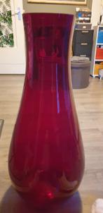 Grote rode vaas 80cm hoog en 35 cm breed, Huis en Inrichting, Ophalen of Verzenden, 75 cm of meer, Rood, Glas