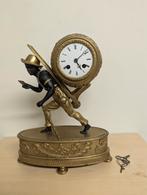 Bronzen pendule, Antiek en Kunst, Antiek | Klokken, Ophalen of Verzenden