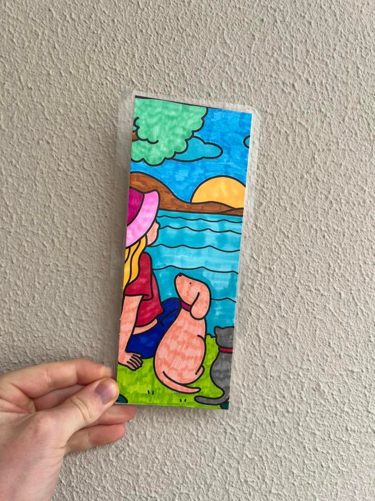 Handgemaakte geplastificeerde boekenlegger, Verzenden, Nieuw, Overige onderwerpen