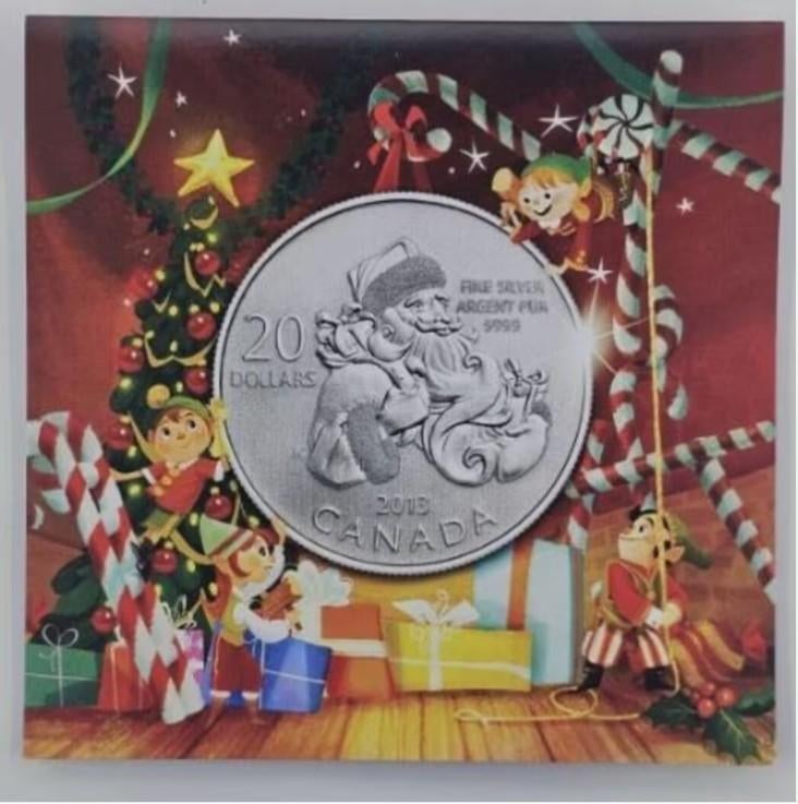 Canada - 20 Dollars 2013 - Santa Claus, Ophalen of Verzenden, Noord-Amerika, Setje, Zilver