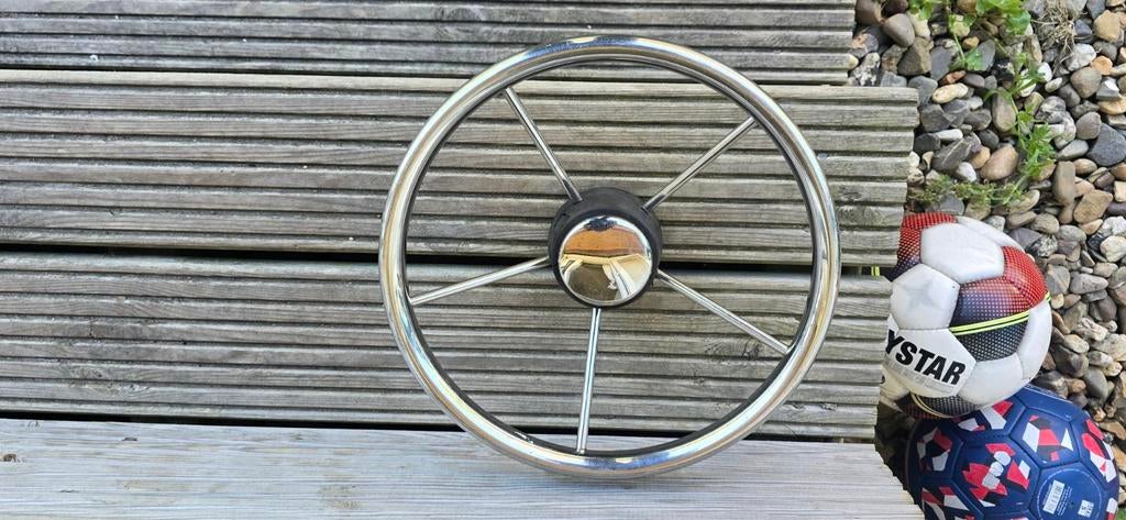 Stuurwiel voor boot - 30 cm diameter, Ophalen of Verzenden, Gebruikt