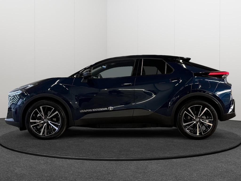 Toyota C-HR Plug-in Hybrid 220 Executive | Navigatie | Parke, Auto's, Toyota, 12 maanden, 4 cilinders, Blauw, Leder en Stof