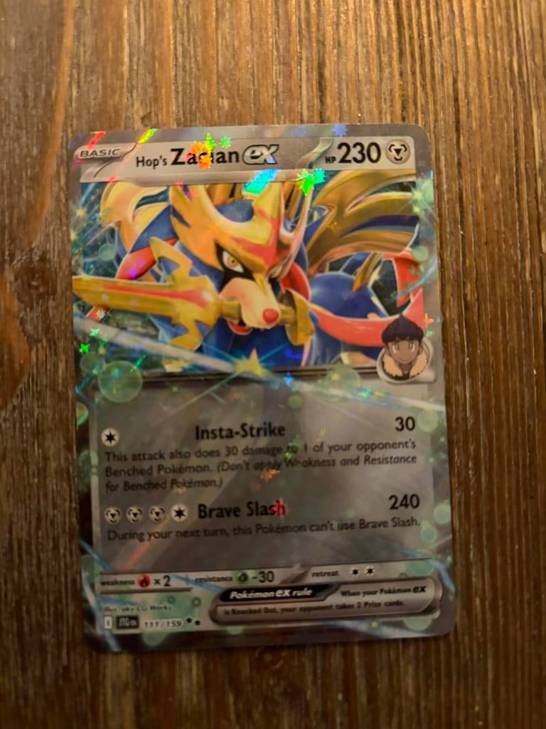 Hop’s Zacian ex pokemonkaart nieuw, Ophalen of Verzenden, Nieuw