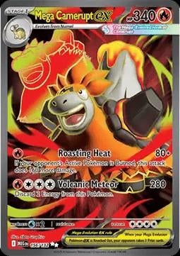 MEGA CAMERUPT EX 156/132 - MEGA EVOLUTION, Ophalen of Verzenden, Nieuw, Losse kaart, Foil