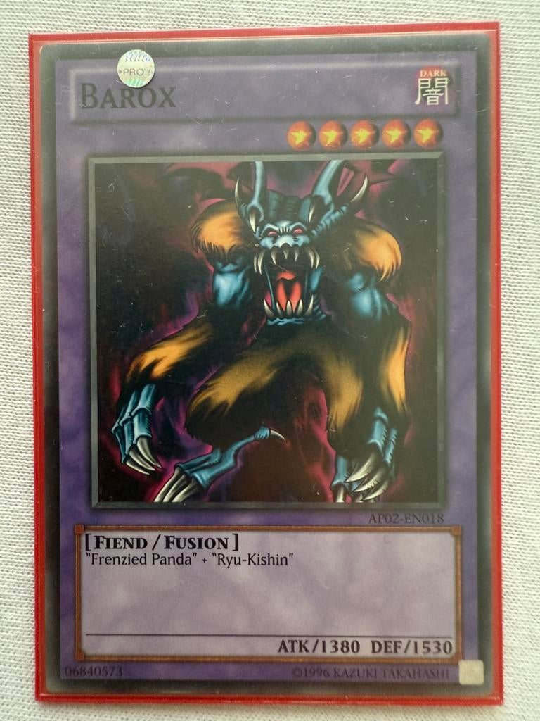 Barox yugioh, Verzenden, Zo goed als nieuw, Losse kaart