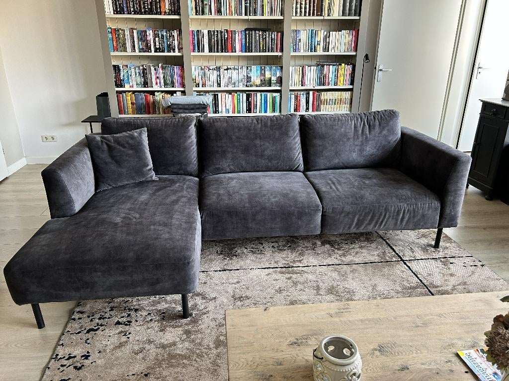 Montel Sun hoekbank 266x152 cm, Huis en Inrichting, Banken | Bankstellen, Ophalen, Hoekbank, Zo goed als nieuw, Stof