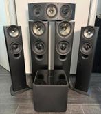 KEF iQ70, iQ50, iQ60c en KUBE-2 complete 5.1 set “TOP STAAT”, Audio, Tv en Foto, Zo goed als nieuw, 120 watt of meer, Front, Rear of Stereo speakers