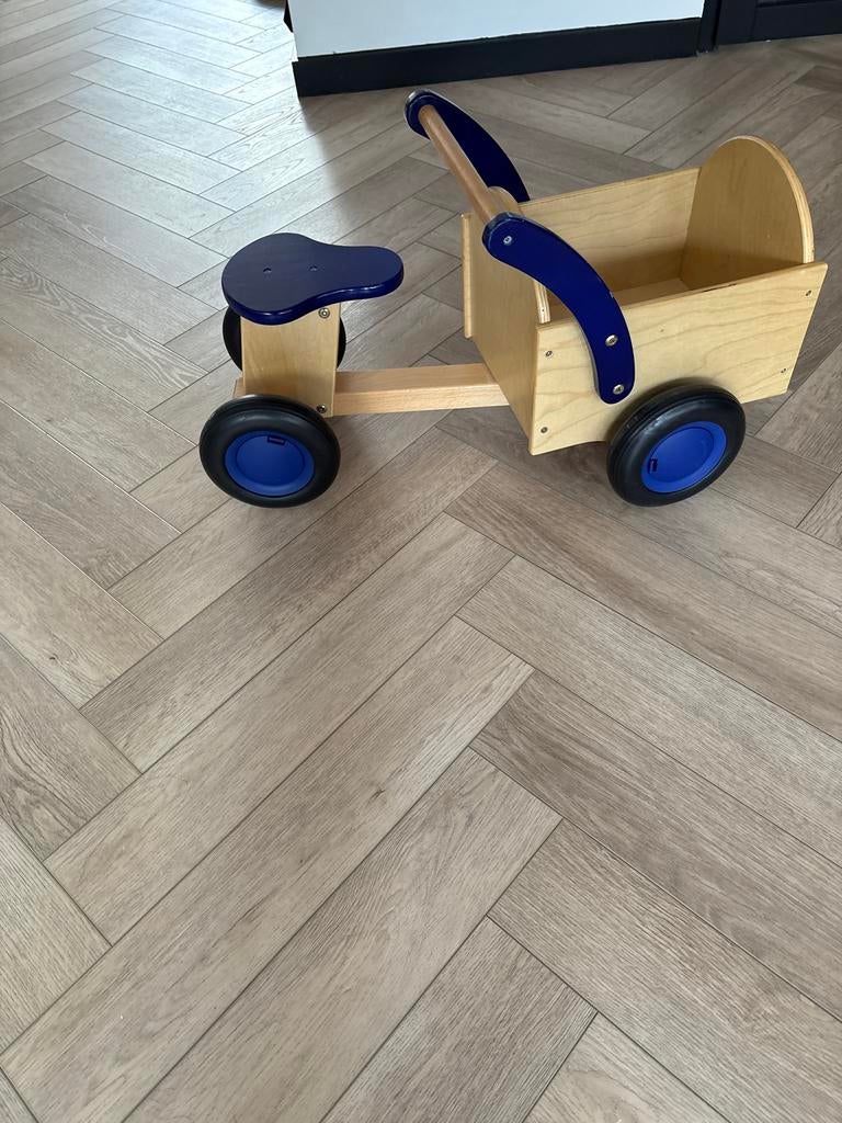 Houten bakfiets loopfiets, Ophalen of Verzenden, Gebruikt, Loopfiets
