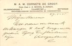 M.A.M. Cornets de Groot, Rotterdam - 05.1915 - briefkaart, Ophalen of Verzenden, Briefkaart