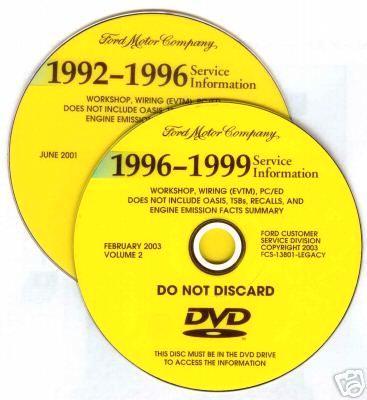 1992-1999 FORD TRUCK & CAR SHOP MANUAL WITH BONUS, Auto diversen, Handleidingen en Instructieboekjes, Verzenden