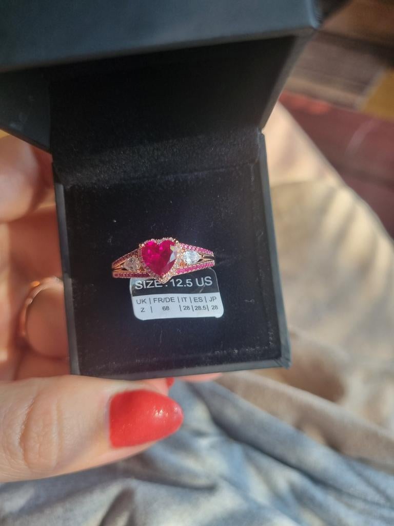 Echt mooi ring engraved met xxx True love xxx, Ophalen of Verzenden, Nieuw, Dame