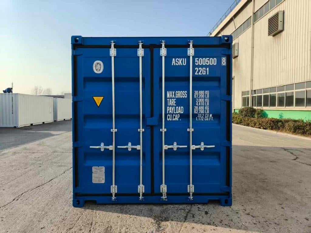 Nieuwe 20ft containers, Ophalen