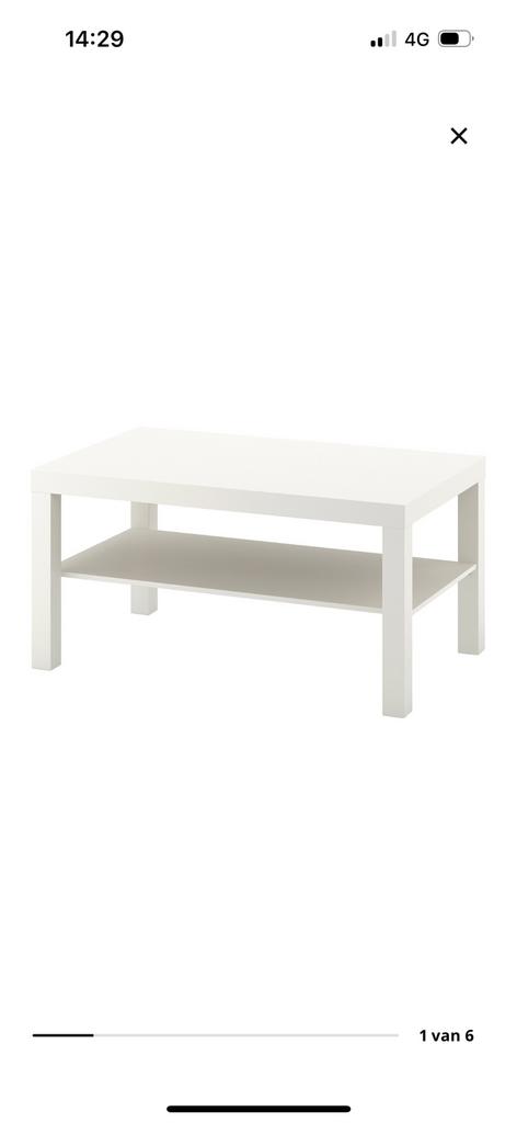 Lack salontafel (ikea), Huis en Inrichting, Tafels | Sidetables, Ophalen, 100 tot 150 cm, Zo goed als nieuw, 25 tot 50 cm