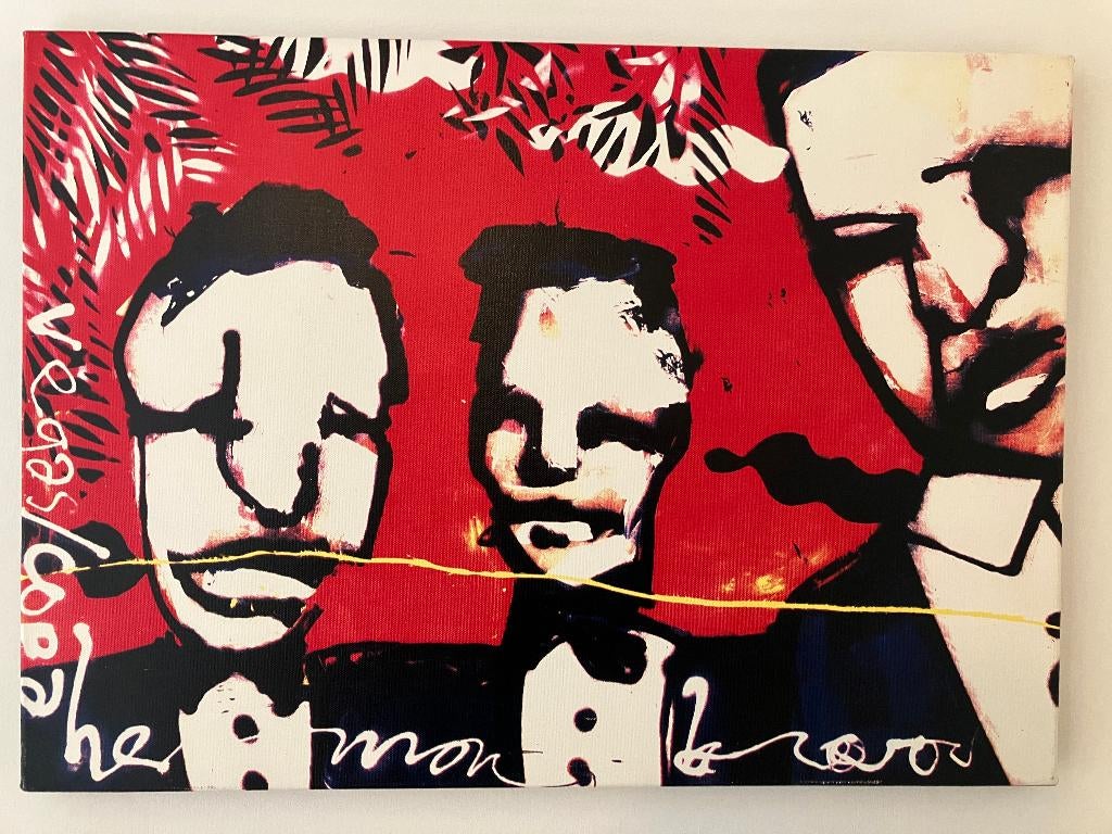 Herman Brood - 'Vegas Copa' op canvas, Antiek en Kunst, Ophalen of Verzenden