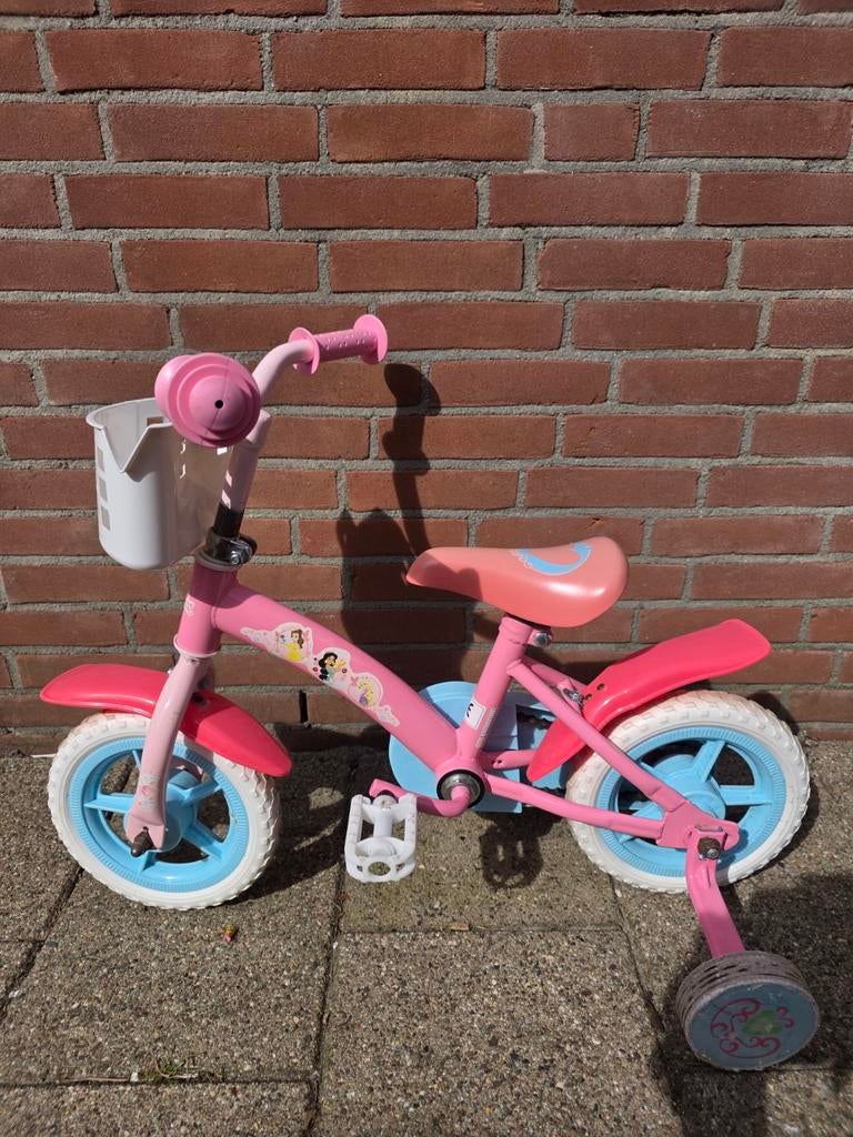 Kinderfietsje 12 inch, Ophalen, Zo goed als nieuw, Minder dan 16 inch, Zijwieltjes