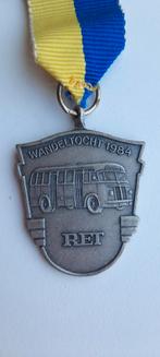 Medaille RET bus 1984 autobus Rotterdam openbaar vervoer ov, Ophalen of Verzenden, Overige materialen, Nederland