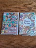 2 happy easter kaarten, Hobby en Vrije tijd, Kaarten | Zelfgemaakt, Ophalen of Verzenden, Nieuw, Overige thema's