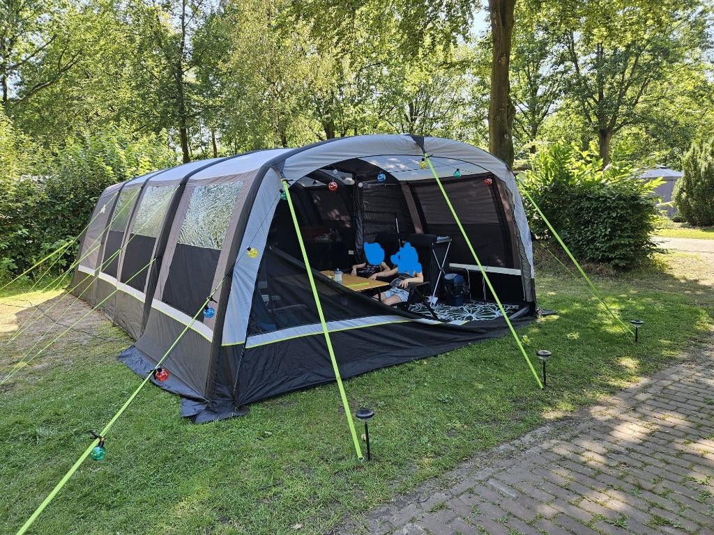 Obelink Hudson 6 Poly Easy Air tent + extra's, Ophalen, Nieuw, Tot en met 6