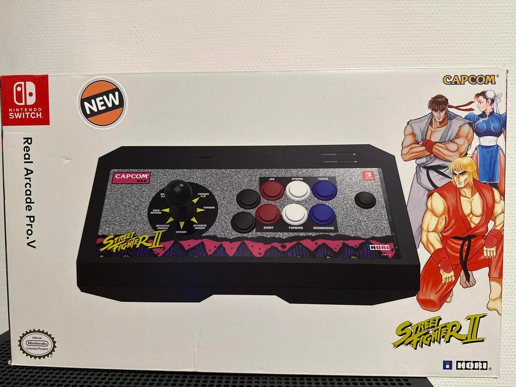 HORI Real Arcade Pro.V Street Fighter II Nintendo Switch&PC, Vechten, 1 speler, Nieuw, Eén computer