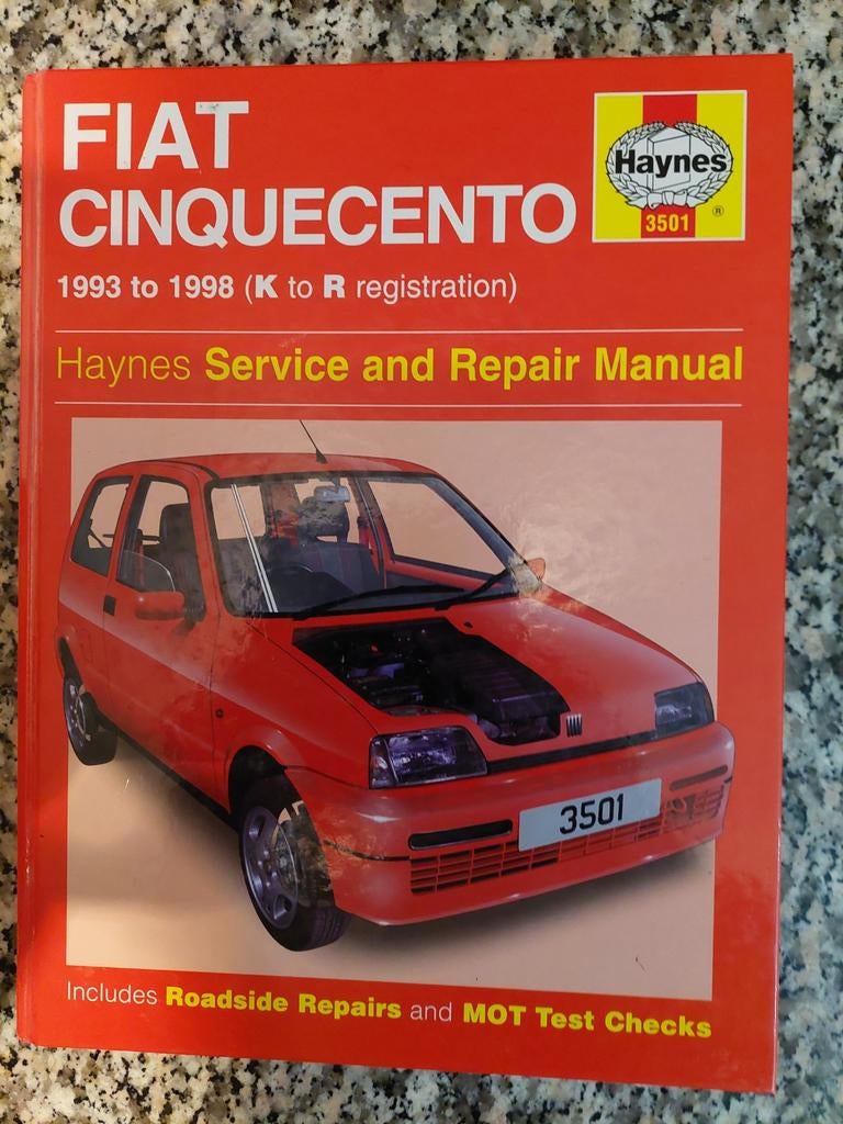 HAYNES CINQUECENTO 1993 TO 1998 K TO R REGISTRATION, Boeken, Ophalen of Verzenden, Zo goed als nieuw, Overige merken