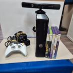 Xbox 360 Slim 4GB met Kinect Sensor en 5 Kinect games, 360 S, 4 GB, Ophalen of Verzenden, X