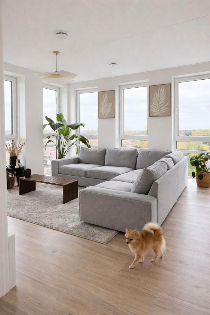 IKEA KIVIK hoekbank 5-zits - grijs - goede staat!, Huis en Inrichting, Banken | Bankstellen, Zo goed als nieuw, Hoekbank, Vierpersoons of meer