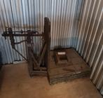 Antieke houten bascule weegschaal, Antiek en Kunst, Antiek | Gereedschap en Instrumenten, Ophalen