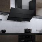 Wiggo Afzuigkap 90 cm Zwart Triple Glas, Ophalen of Verzenden, Zo goed als nieuw, Eilandschouwkap
