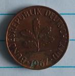Duitse munt 1967, 2 pfennig,  volgnr 42, Ophalen of Verzenden, Duitsland, Overige waardes, Losse munt