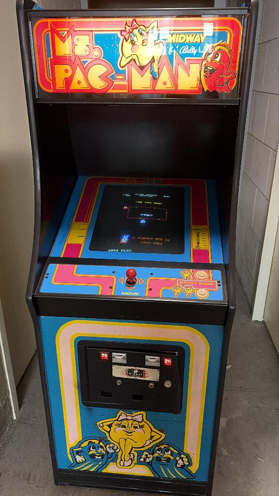 Orginele Ms. Pac Man Arcade Kast, Verzamelen, Automaten | Overige, Ophalen, Gebruikt