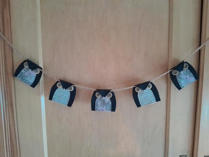 ~ Uilenslinger Uiltjeshanger Stoffen Uil Owls, Huis en Inrichting, Woonaccessoires | Wanddecoraties, Ophalen of Verzenden