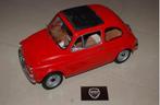SALE !! 1:8 FIAT 500 rosso red Hachette BUILT UNIEKWRH, Ophalen, Zo goed als nieuw, 1:5 t/m 1:8, Auto