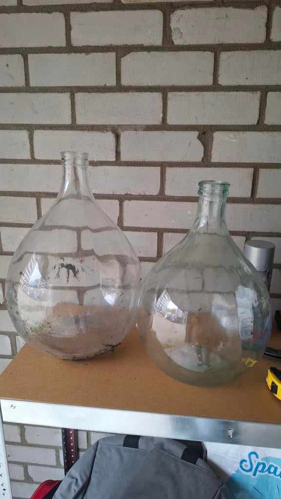 Grote glazen gistflessen (2 stuks), Ophalen