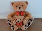 2 vrolijke Knuffel Beertjes z.g.a.n., Kinderen en Baby's, Speelgoed | Knuffels en Pluche, Verzenden, Zo goed als nieuw, Beer