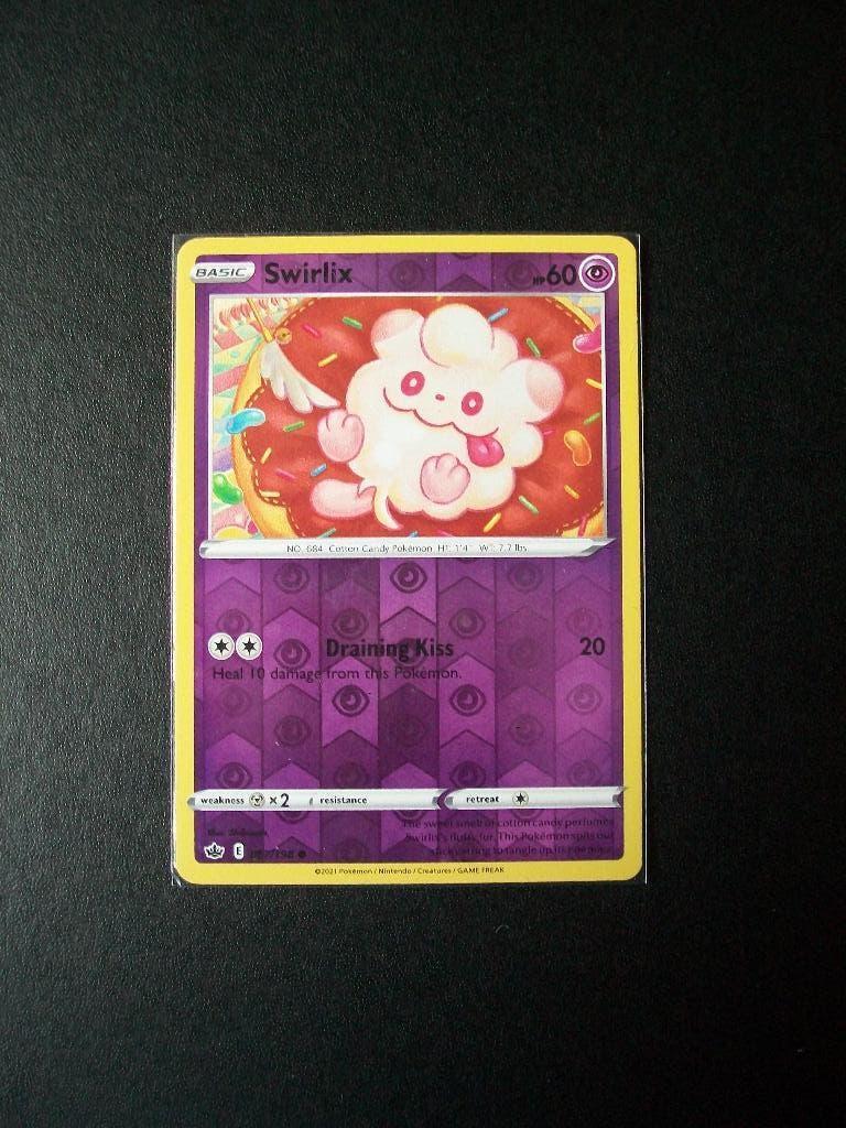 1326: Nieuwe Pokemon Kaart holofoil SWIRLIX HP 60 (067/198), Verzenden, Nieuw, Losse kaart, Foil