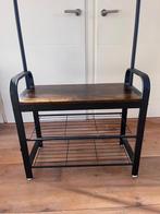 Industriële Kapstok met Schoenenrek, Ophalen, Zo goed als nieuw, Metaal, Staande kapstok